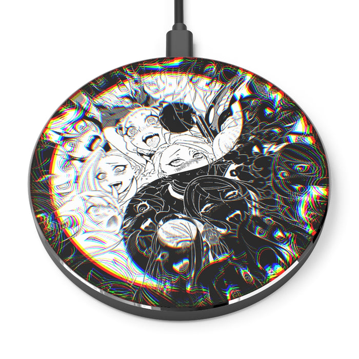 Wireless Charger Ahegao Yin Yang // Anime Phone Charger, For Iphone, Samsung, LG, Android