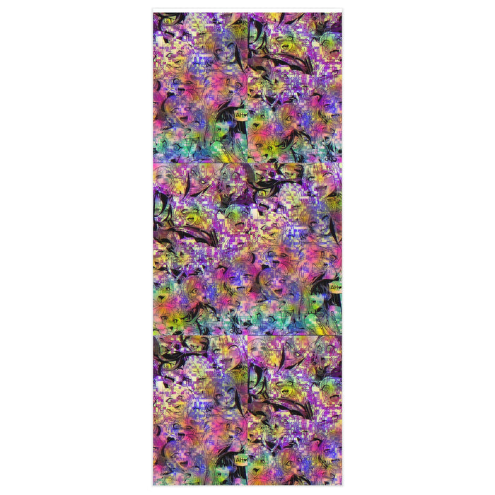 Ahegao Anime Girls Wrapping Paper, Cyber Punk Glitch