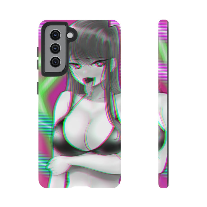 Anime Tough Phone Cases // Rave Girl Komi Hard Shell Cover
