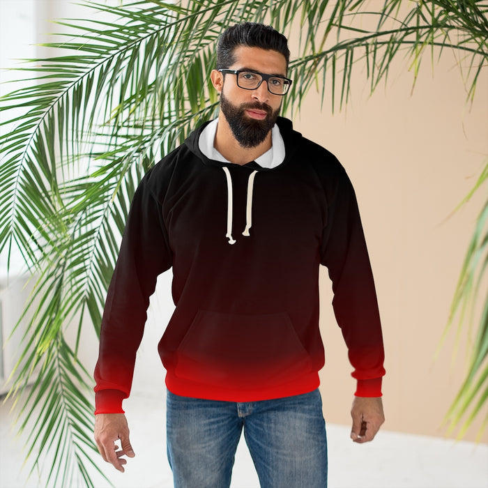 Red Gradient Unisex Pullover Hoodie / Sweater, Jacket