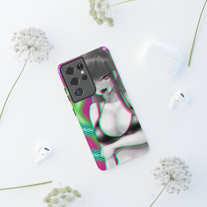 Anime Tough Phone Cases // Rave Girl Komi Hard Shell Cover