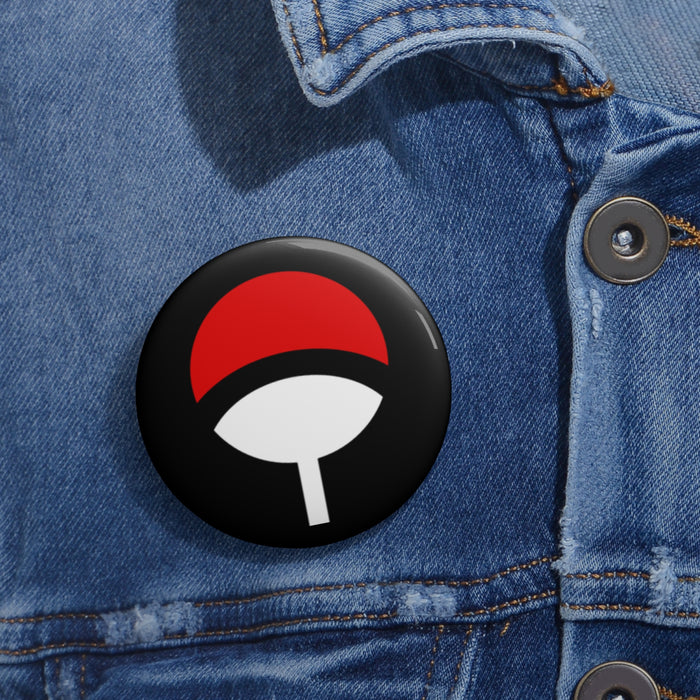 Uchiha Crest Symbol Pin Buttons // Anime Pushpin