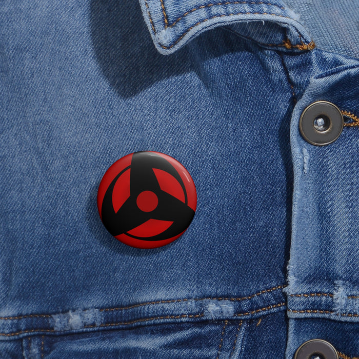 Mangekyou Sharingan Pin // Anime Buttons