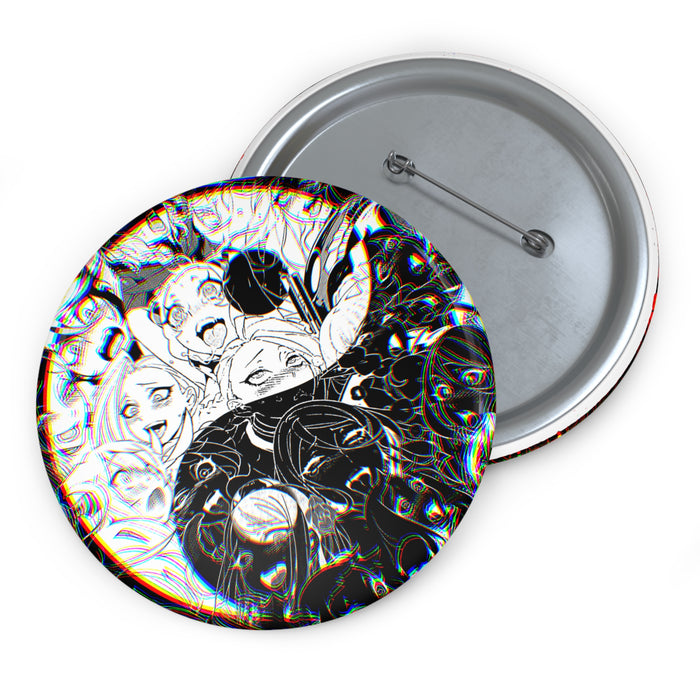 Ahegao 3D Yin Yang Pin // Anime Button