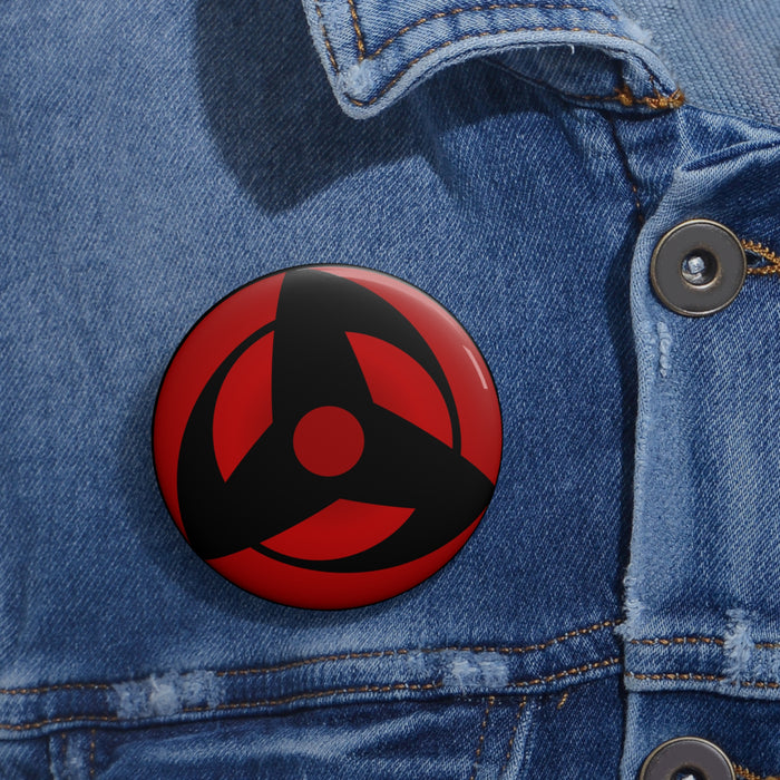 Mangekyou Sharingan Pin // Anime Buttons