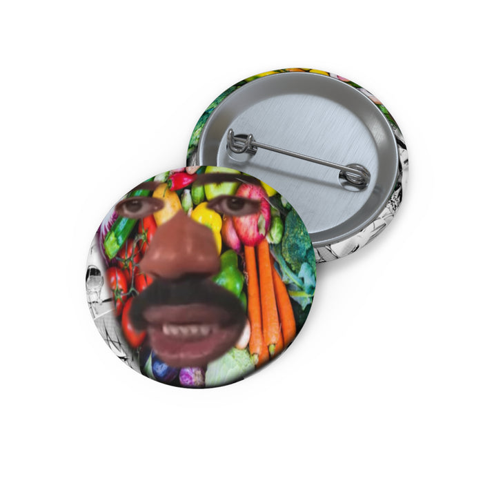 Vegtable Steve Harvey Meme Pin Buttons // Parody Pushpin