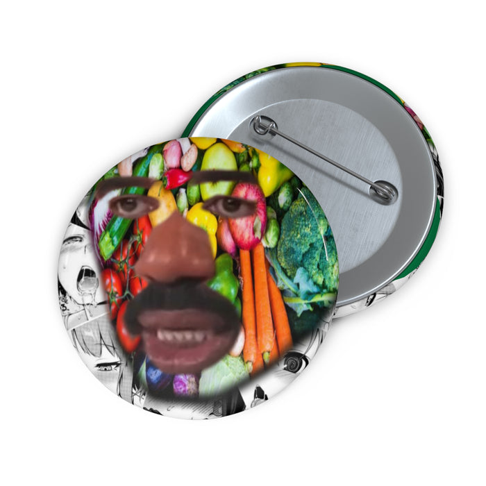 Vegtable Steve Harvey Meme Pin Buttons // Parody Pushpin