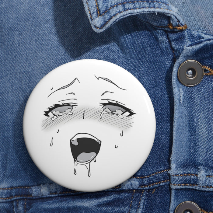 Aheago face Pin // Anime Buttons