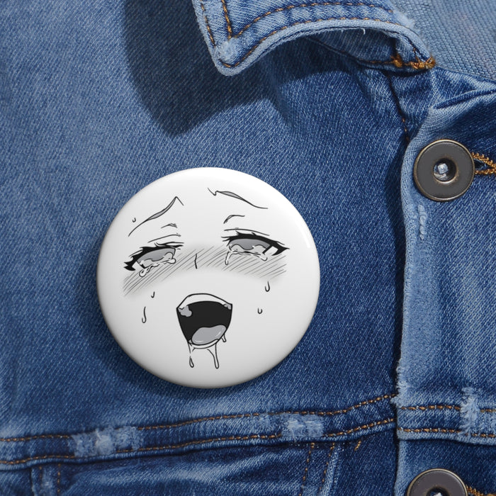 Aheago face Pin // Anime Buttons