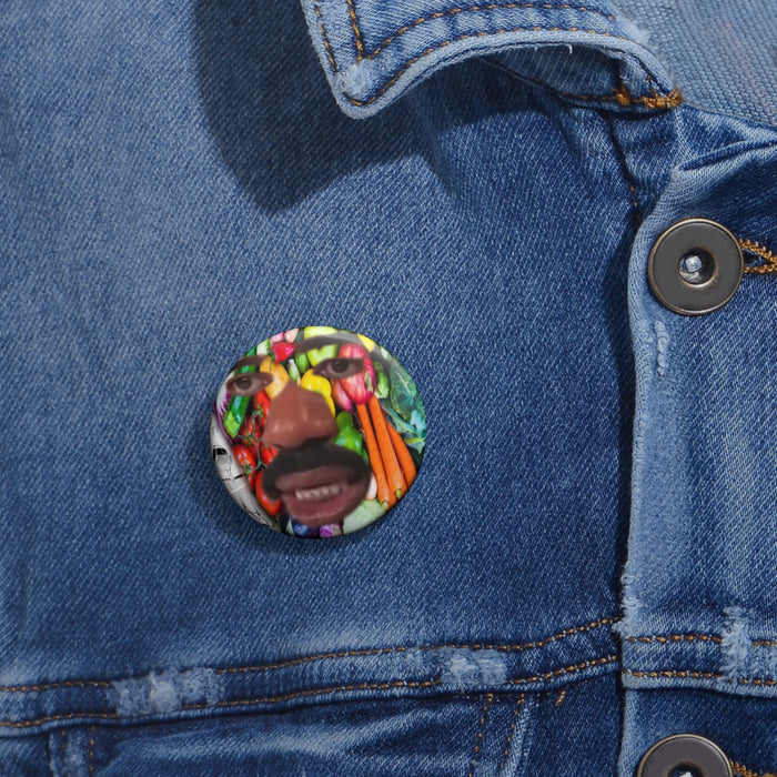 Vegtable Steve Harvey Meme Pin Buttons // Parody Pushpin