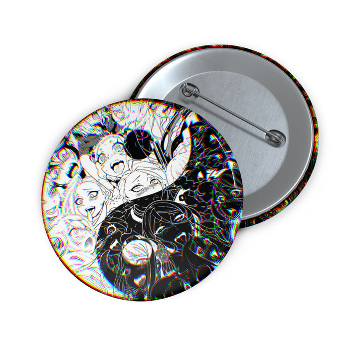 Ahegao 3D Yin Yang Pin // Anime Button