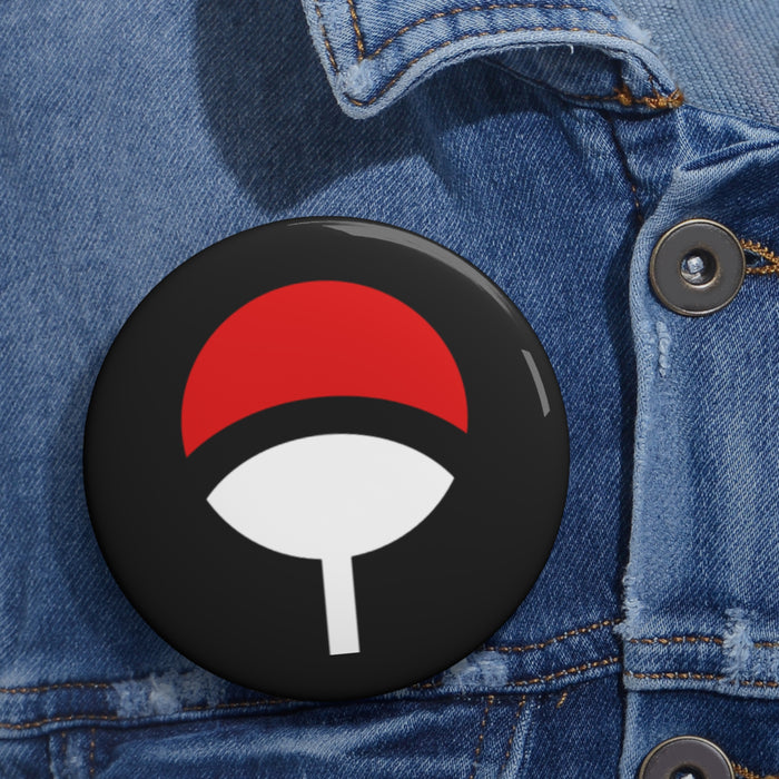 Uchiha Crest Symbol Pin Buttons // Anime Pushpin