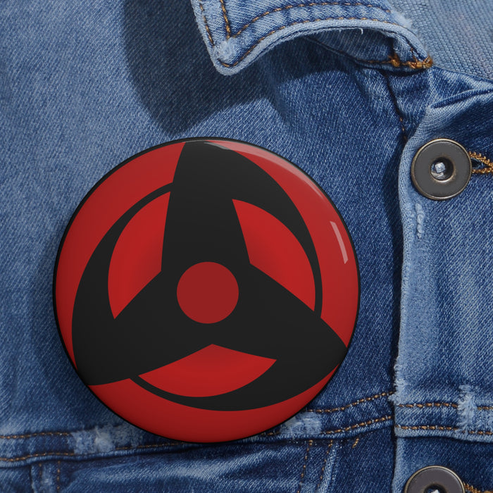 Mangekyou Sharingan Pin // Anime Buttons