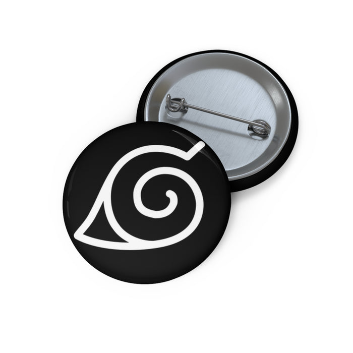 Hidden Leaf Village Symbol Pin // Naruto Anime Buttons