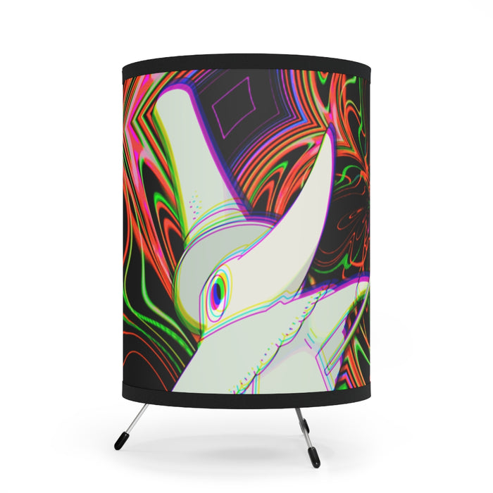 Trippy Excalibur Anime Tripod Lamp with High-Res Printed Shade, US/CA plug