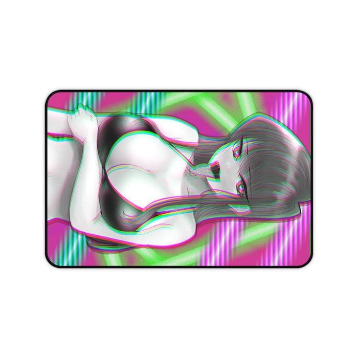 Lewd Rave Girl Komi-San Anime Desk Mat // Gaming mouse pad