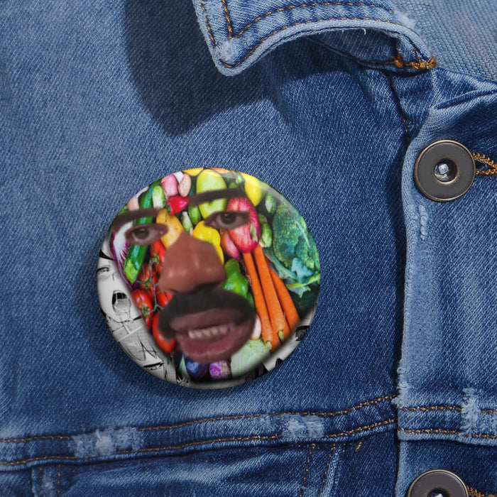 Vegtable Steve Harvey Meme Pin Buttons // Parody Pushpin