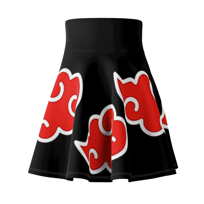 Akatuski Skater Skirt // Naruto Inspired Tennis Skirt / High Waist Skirt