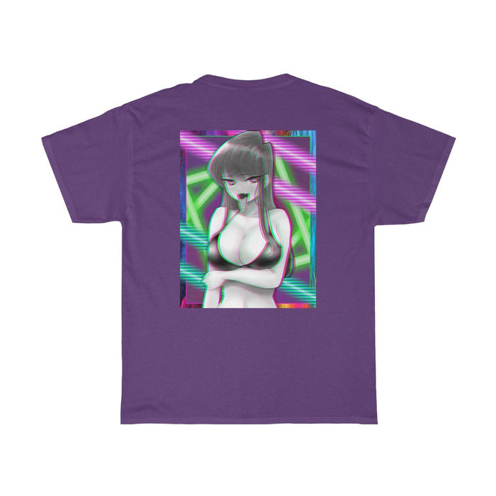 Lewd Rave Komi San, Neon Anime Unisex Tee Shirt