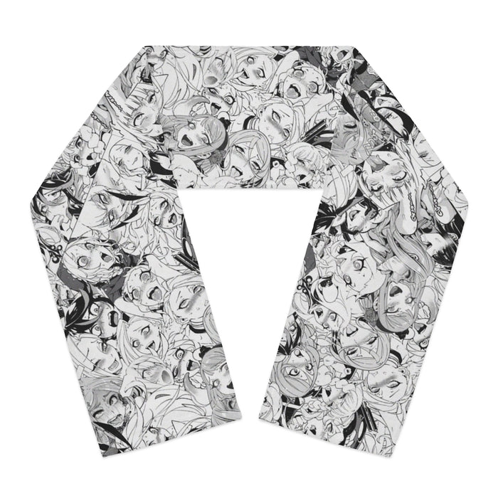 Ahegao Pattern Polyester Anime Scarf