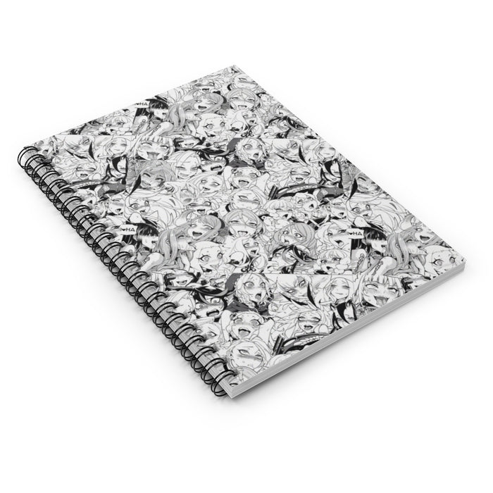 Spiral Notebook - Ruled Line Ahegao Anime Pattern