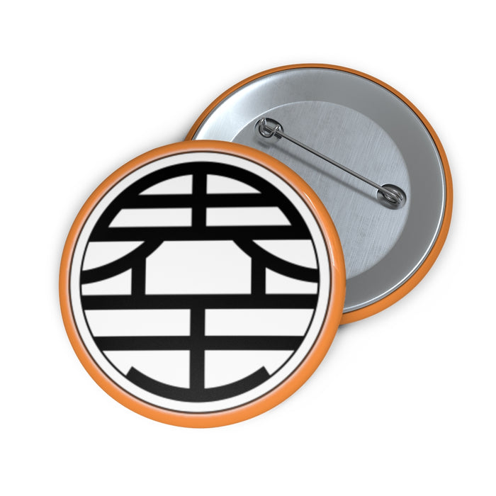 Kanji Symbol Pin Goku Gi // Anime Buttons