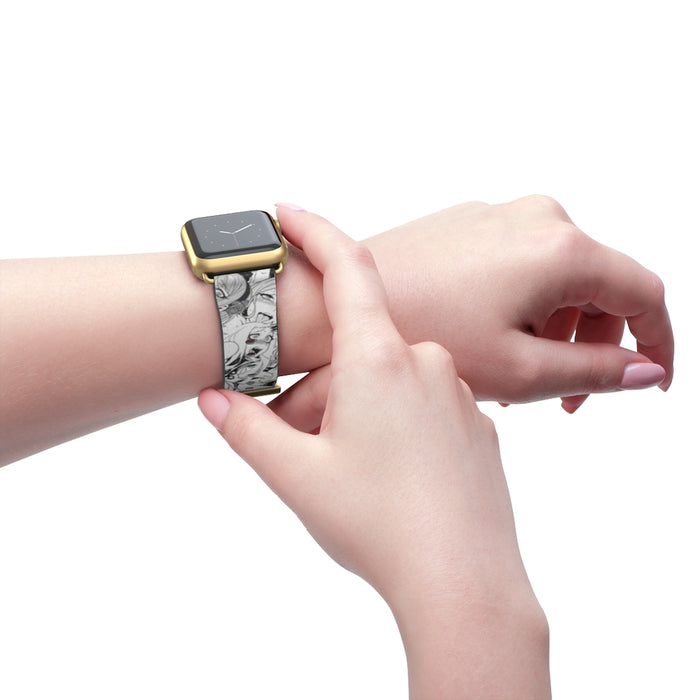 Anime Apple Watch Band // Ahegao Wrist Strap  // Animal Friendly High Quality Faux Leather