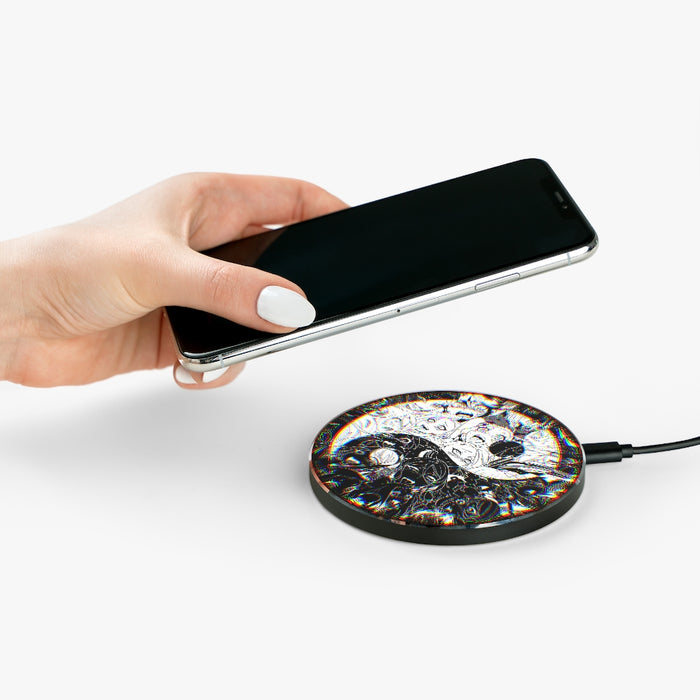 Wireless Charger Ahegao Yin Yang // Anime Phone Charger, For Iphone, Samsung, LG, Android