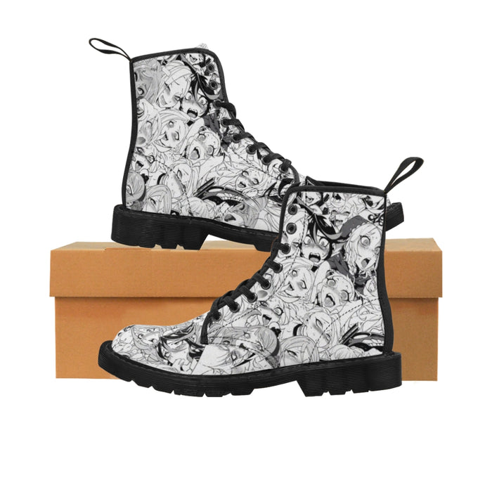 Women's Canvas Boots Ahegao Anime Girls