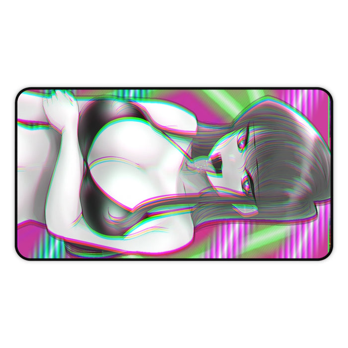 Lewd Rave Girl Komi-San Anime Desk Mat // Gaming mouse pad