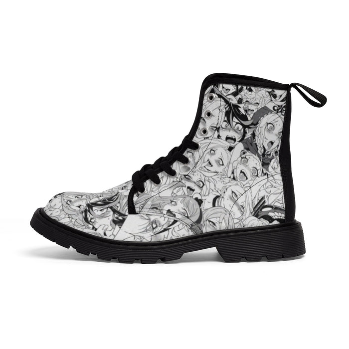 Women's Canvas Boots Ahegao Anime Girls