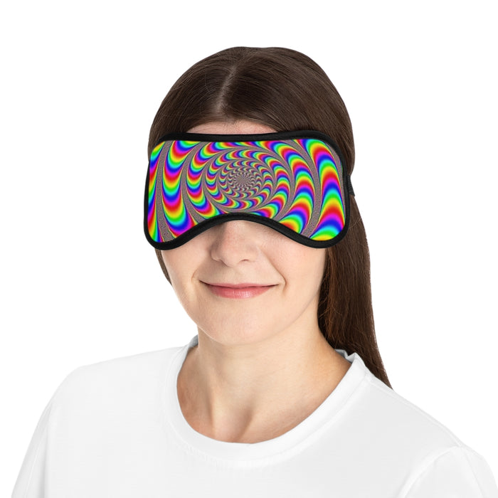 Swirling Optical Illusion Sleeping Mask