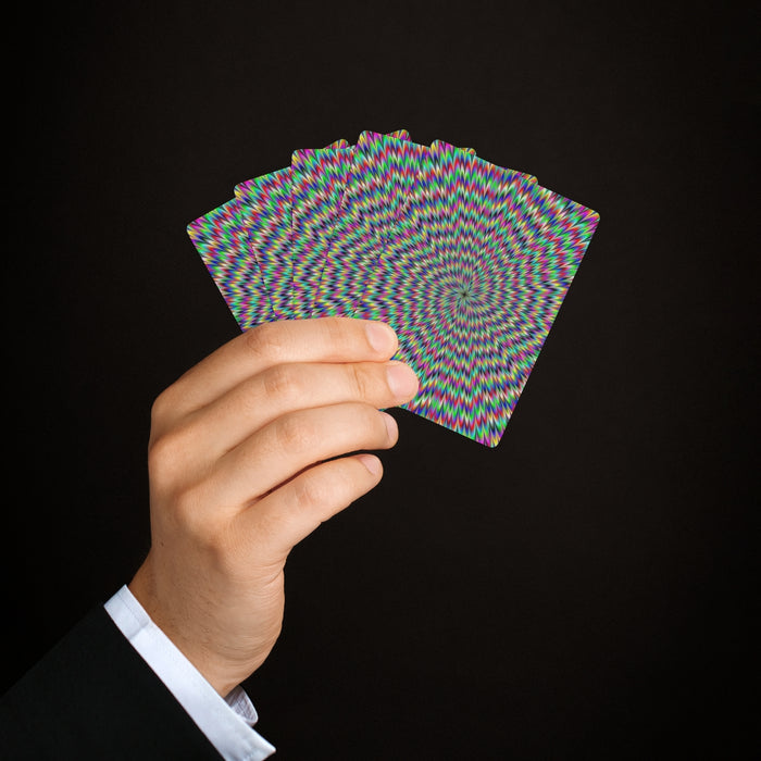 Trippy Pulsating Custom Poker Cards / Playing Cards