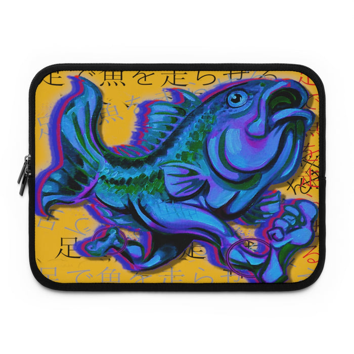 Japanese Running Fish With Legs Laptop Sleeve / Case