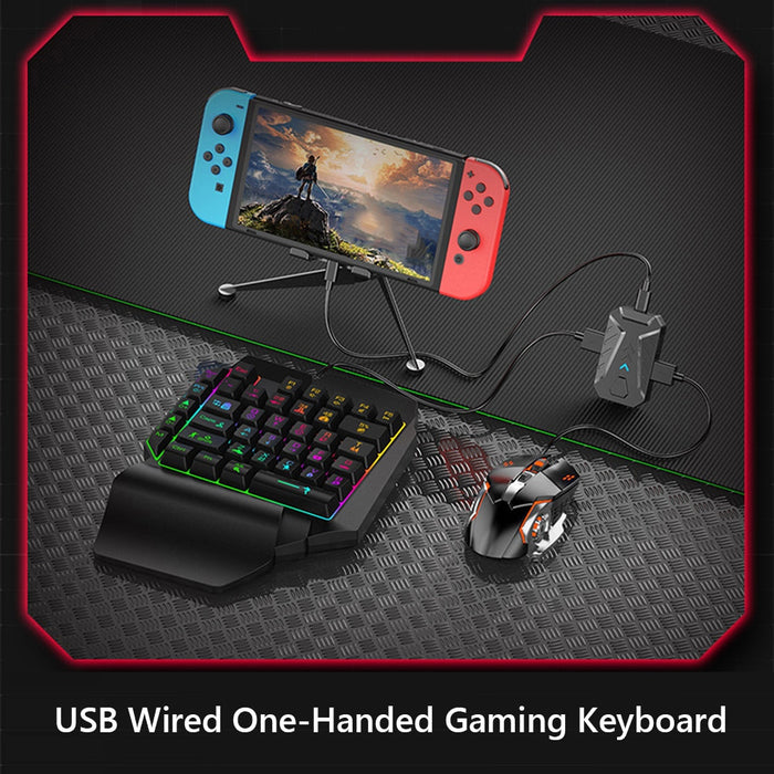 One-handed Gaming Keyboard and Mouse